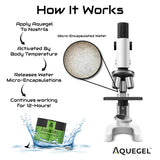 Emballage pratique d'Aquegel en étui, idéal en voyage.