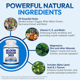 Arazo Nutrition sucre-sang 365 : Extraits végétaux comme gymnema et acide alpha-lipoïque.