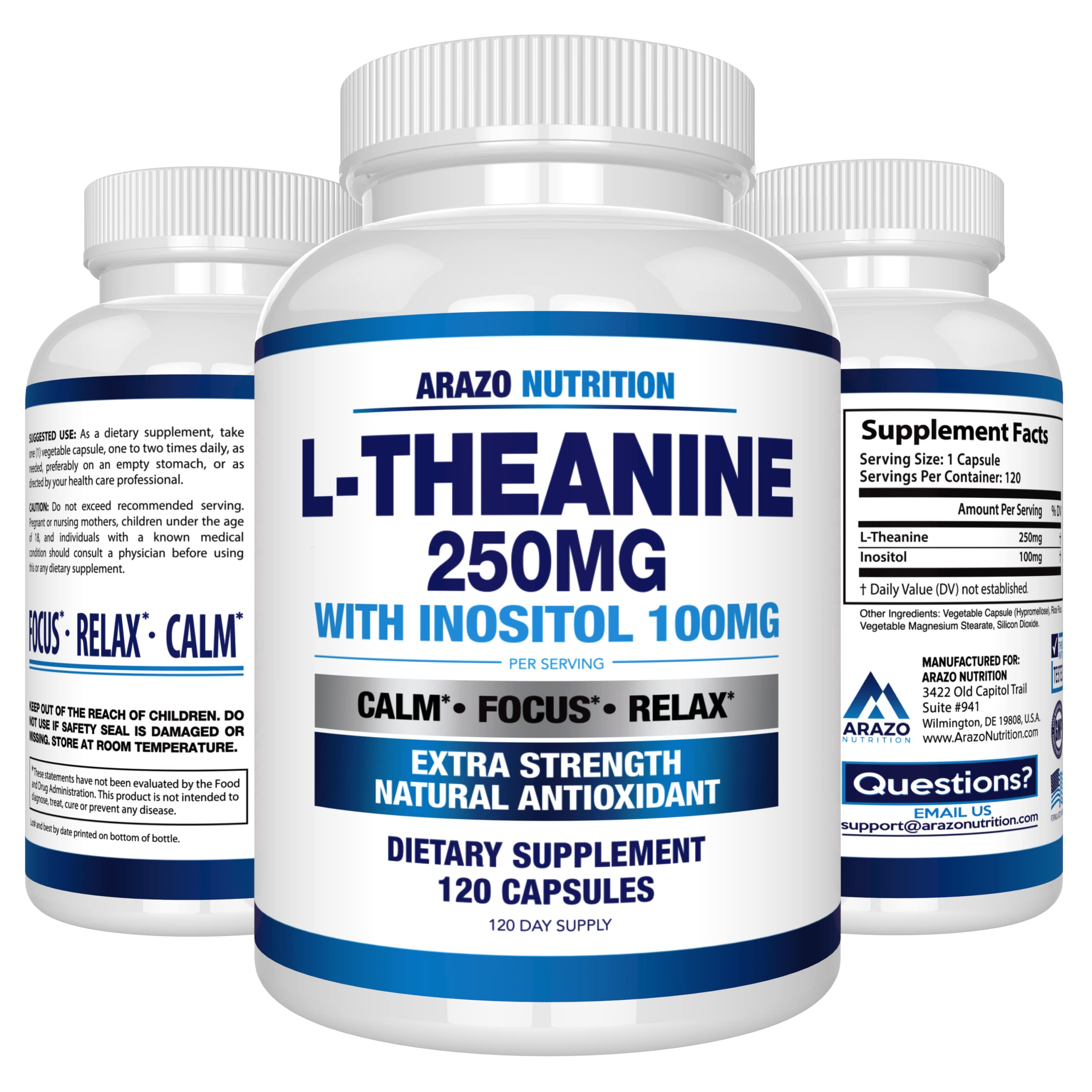 Arazo Nutrition L-Theanine 250mg – ambiance détente, moment de calme dans la journée.