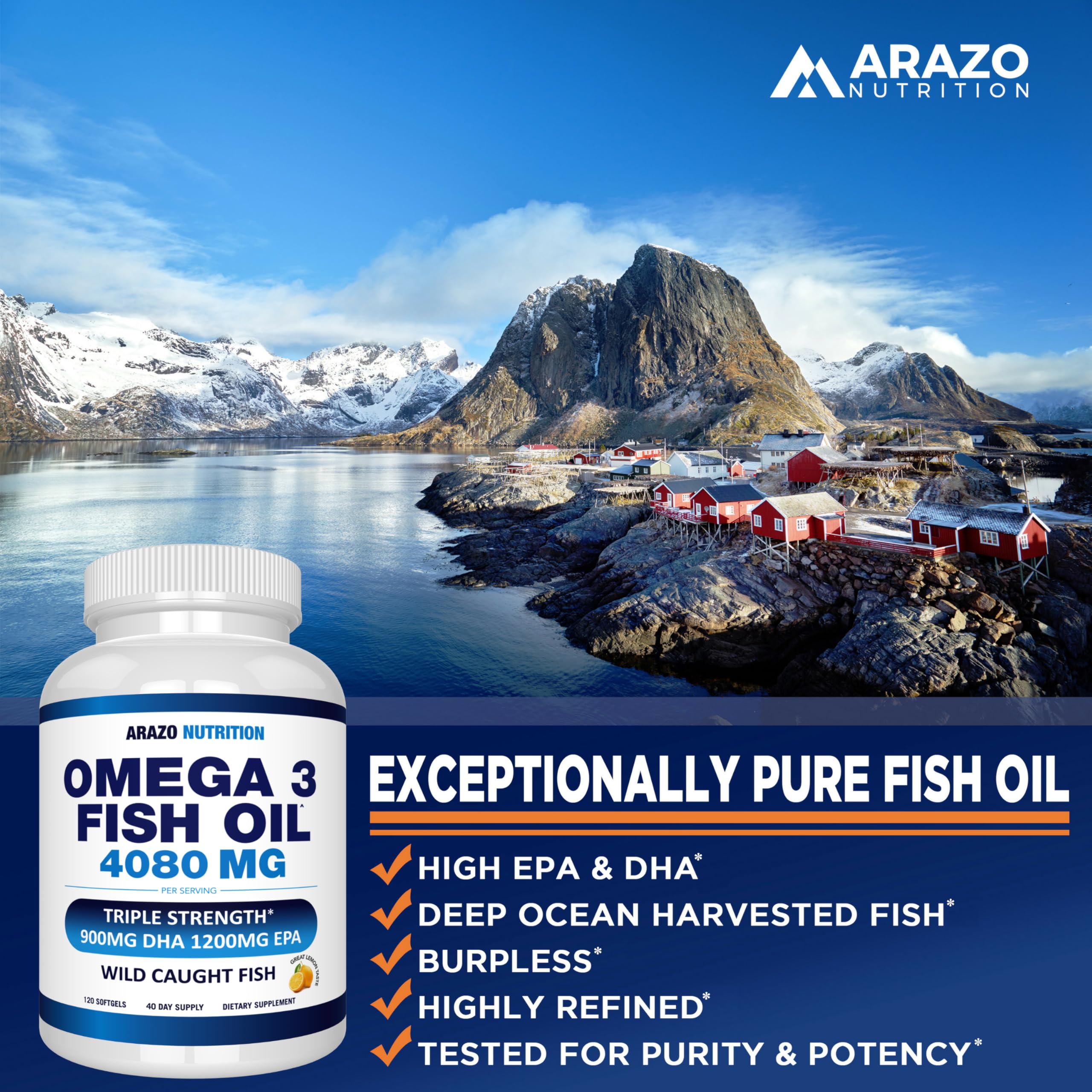 Arazo Nutrition Omega3: certification amie-des-mers, engagement pour les mers propres.