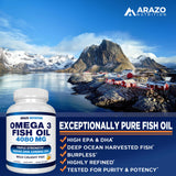 Arazo Nutrition Omega3: certification amie-des-mers, engagement pour les mers propres.