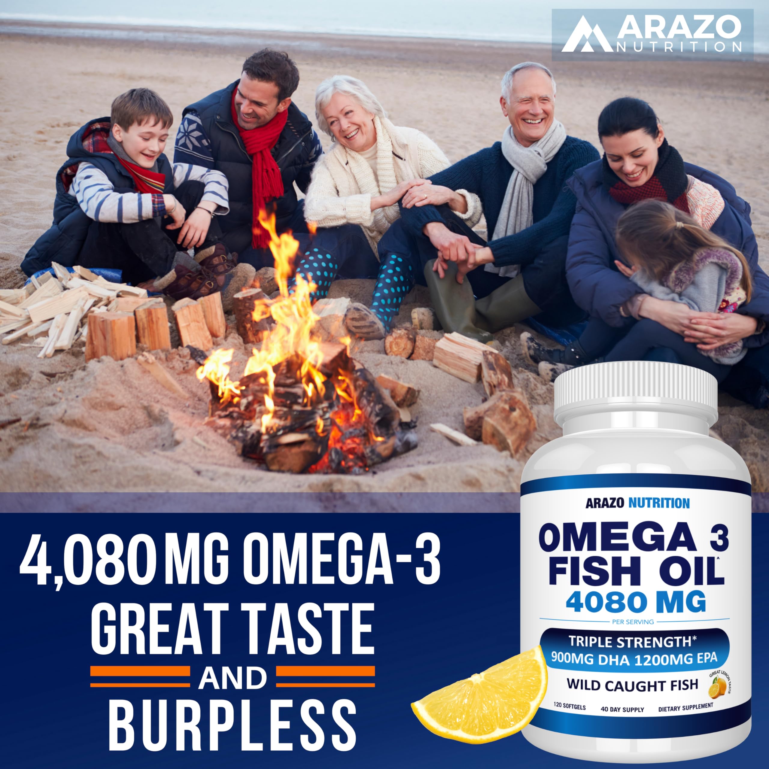 Arazo Nutrition Omega3: goût citron naturel, légèrement frais et agréable.