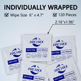 ARCHXX lingettes individuellement emballées : pratique et hygiénique en déplacement.