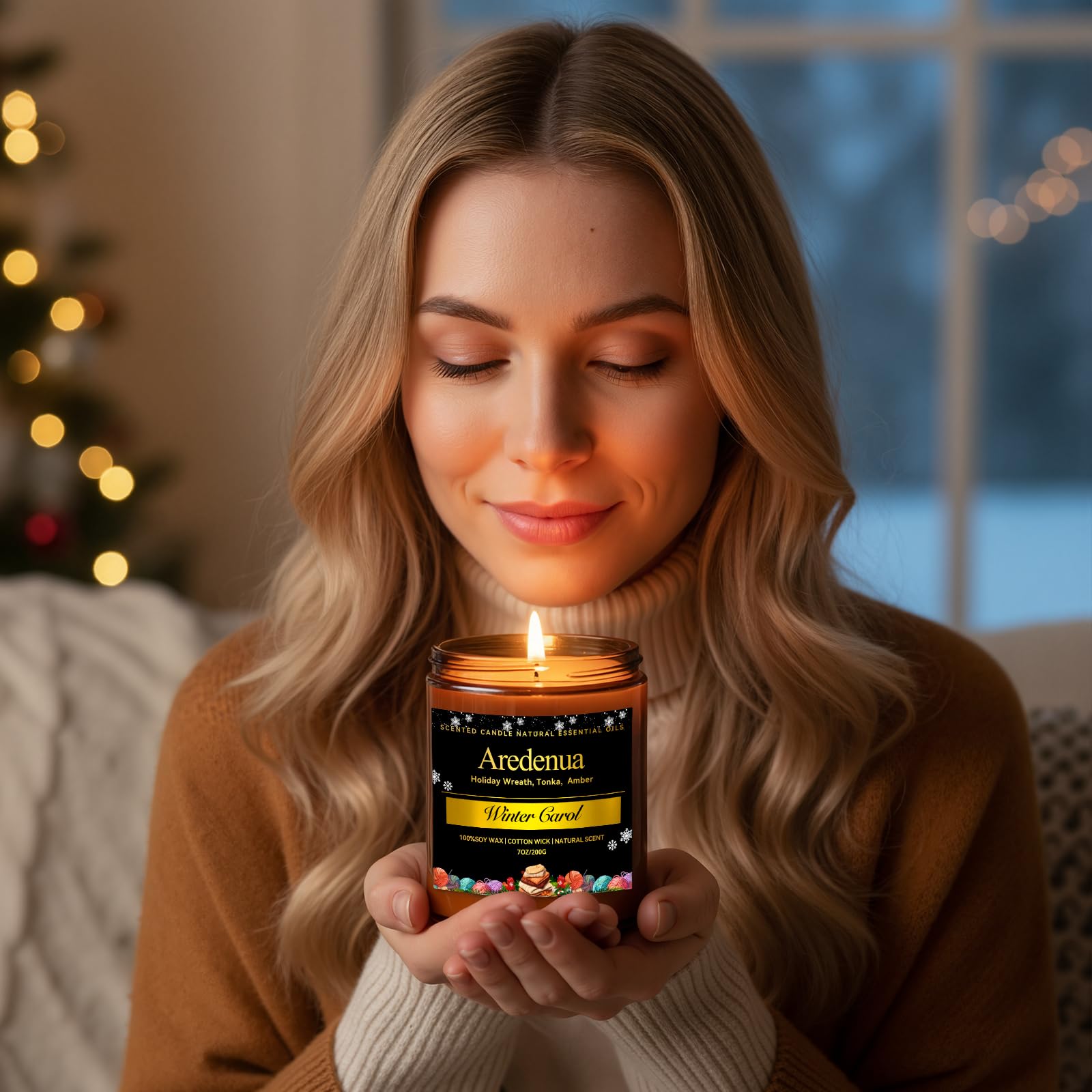 Bougie Aredenua Cèdre et Pin – fraîcheur hivernale et décor naturel
