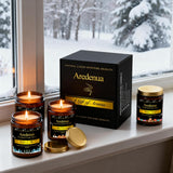 Bougie Aredenua en verre – cire de soja naturelle et combustion propre