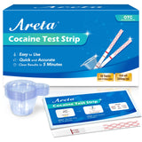 Bandelette Areta Cocaïne en lot de 10 prête à tester à domicile.