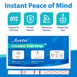 Areta étui individuel pour bandelette Cocaïne, pratique et discret en déplacement.