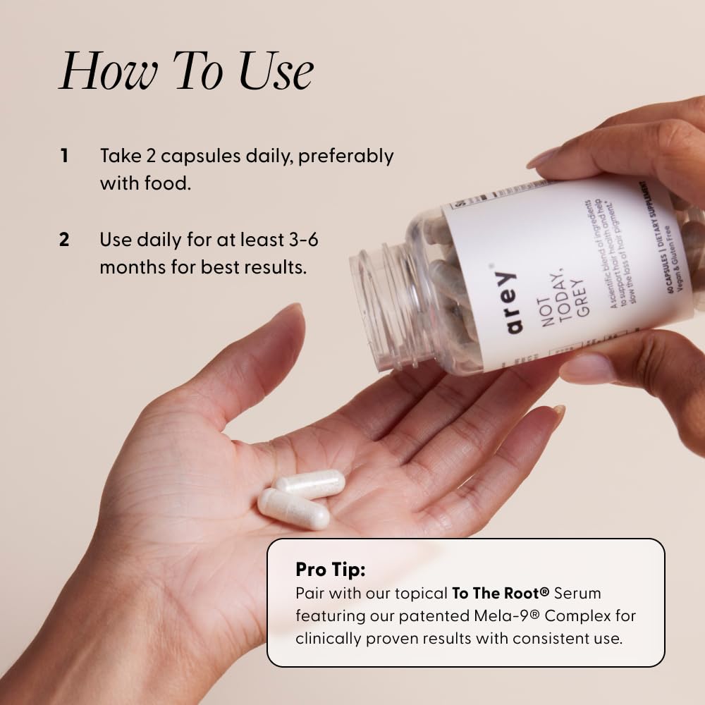 Arey Not Today Grey — emballage clair et informatif sur les résultats.