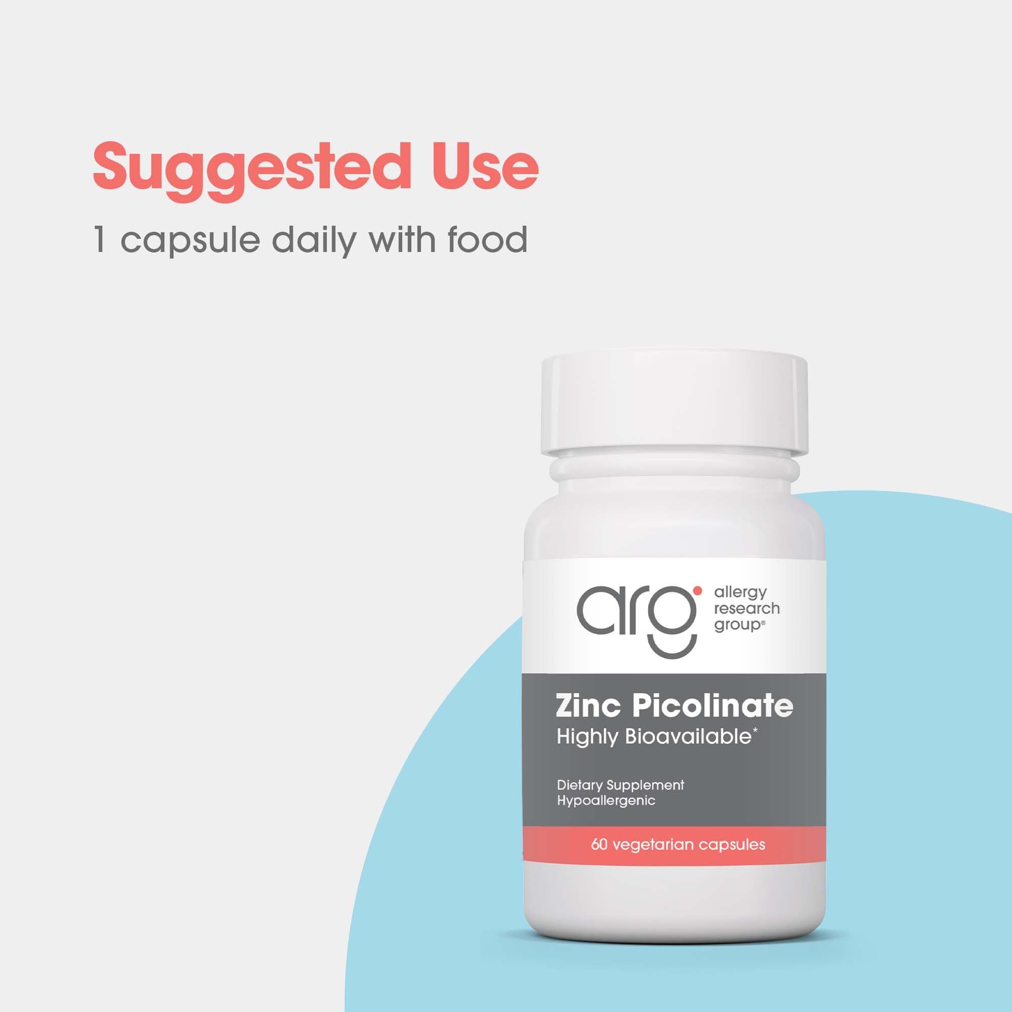 ARG Zinc Picolinate – Plus de 45 ans d’expertise en compléments.