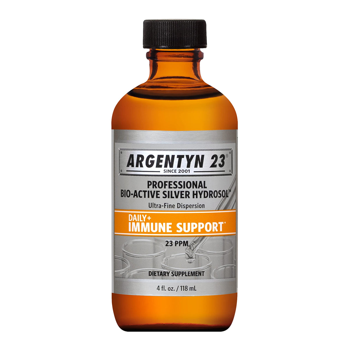 Argentyn 23 flacon hydrosol bio-actif, 118 ml avec bouchon à vis