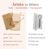 Arista ayurveda sans revêtement, cuivre pur pour auto-nettoyage naturel.