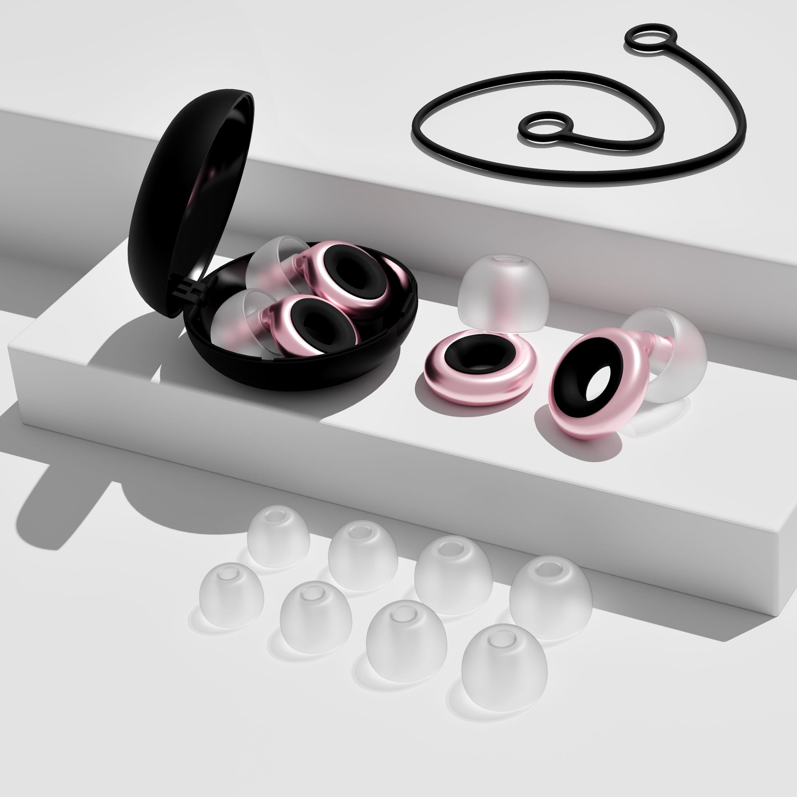 Arkeo Novus bouchons avec cordon pour un maintien sûr et pratique.