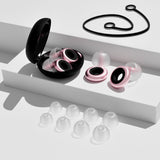 Arkeo Novus bouchons avec cordon pour un maintien sûr et pratique.