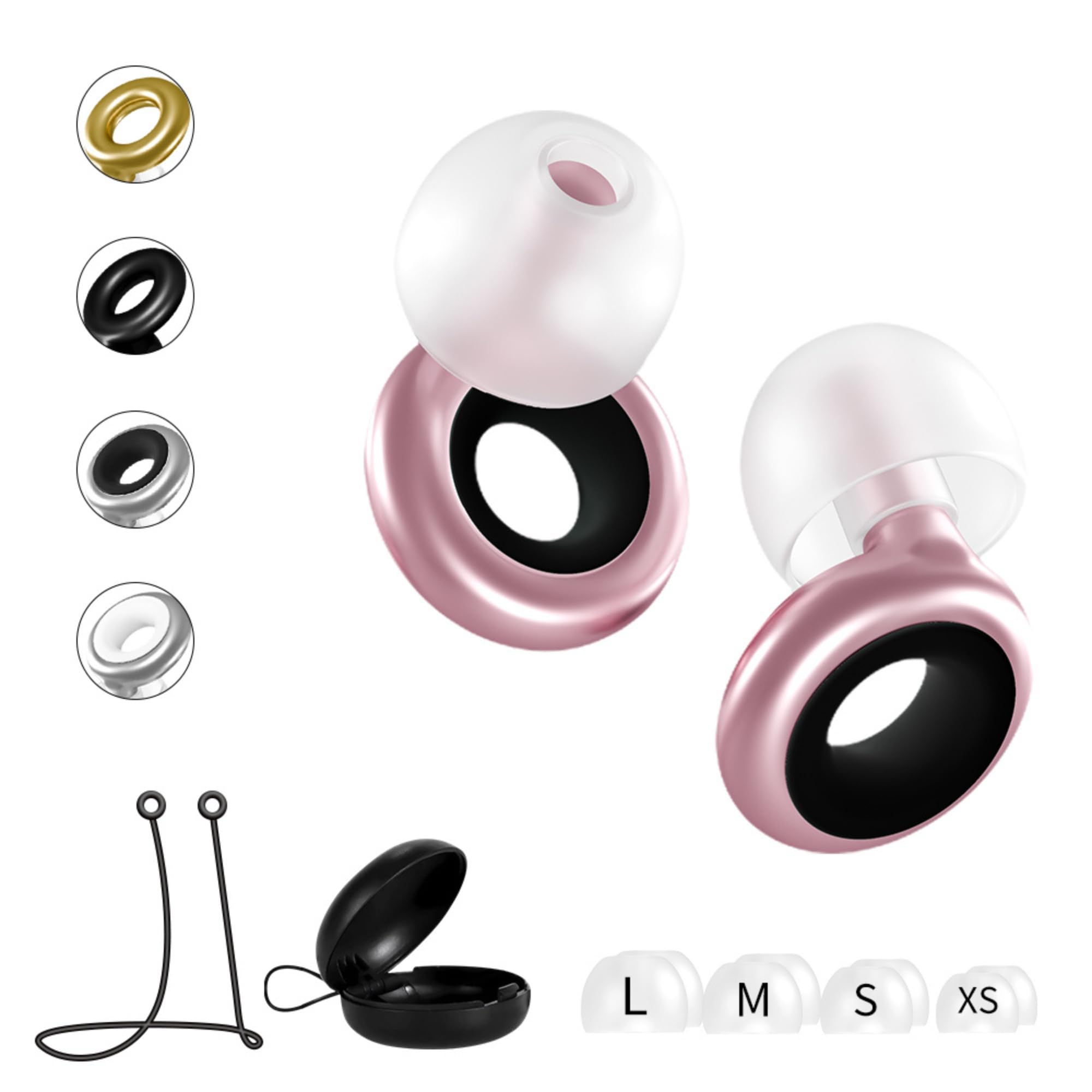 Bouchons d'oreilles Arkeo Novus en silicone pour sommeil et calme nocturne.