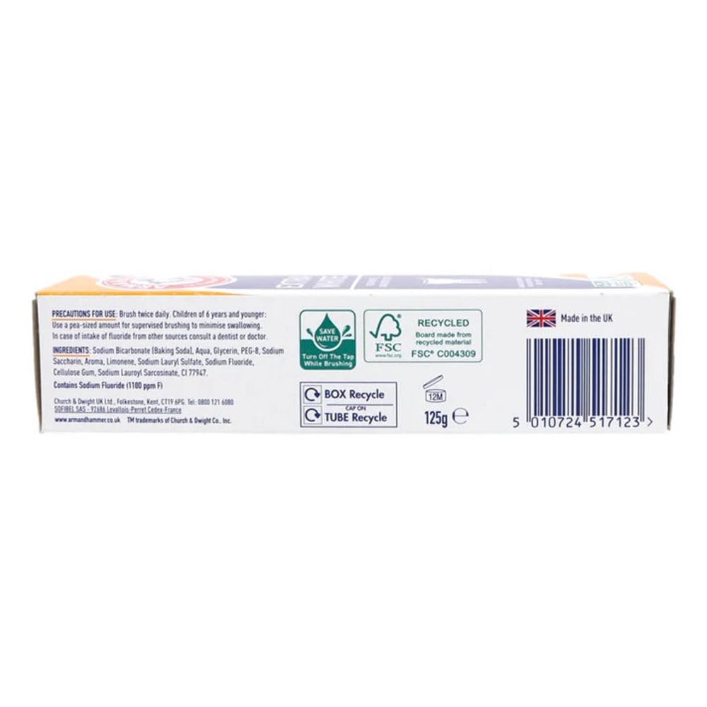 Arm & Hammer Advance White Pro dentifrice-application, usage rapide pour un brossage optimal.