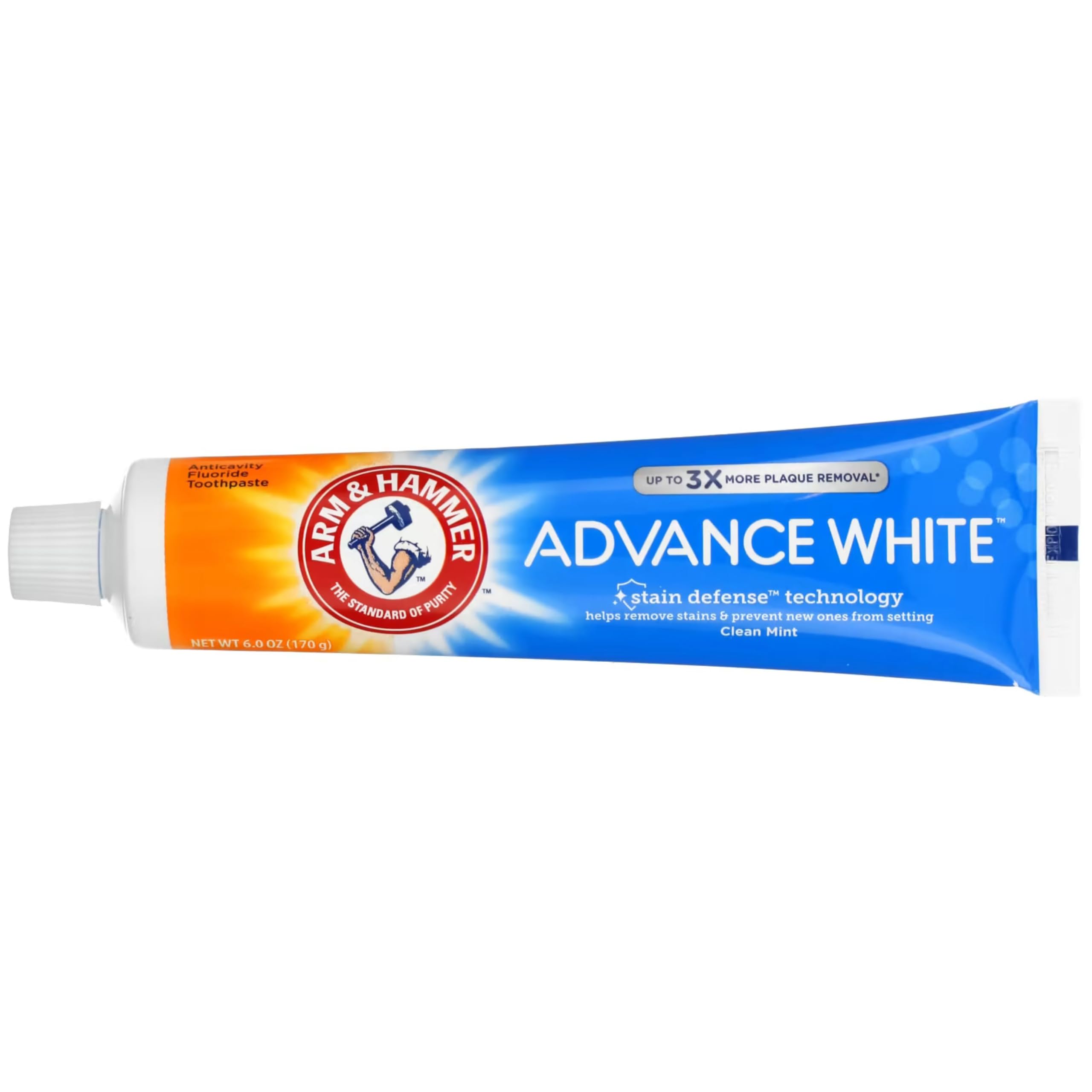 Lot de 8 tubes Arm et Hammer Advance White prêt à l’emploi pour la famille.
