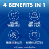 Bicarbonate naturel dans la formule Arm & Hammer Advance White.