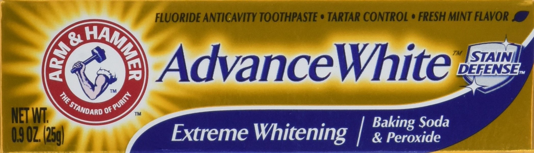 Arm & Hammer Advance White, pack de 3 tubes, idéal pour routine familiale.