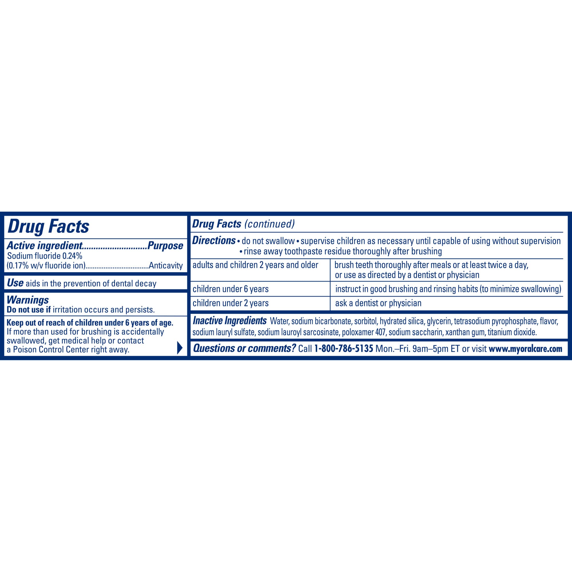 Dentifrice Arm & Hammer Complete Care adapté aux adultes.