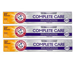Dentifrice Arm & Hammer Complete Care fluorure menthe fraîche, pack de 3.