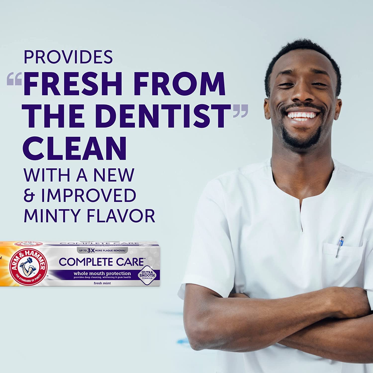 Arm & Hammer dentifrice anti-plaque: action complète quotidiennement.