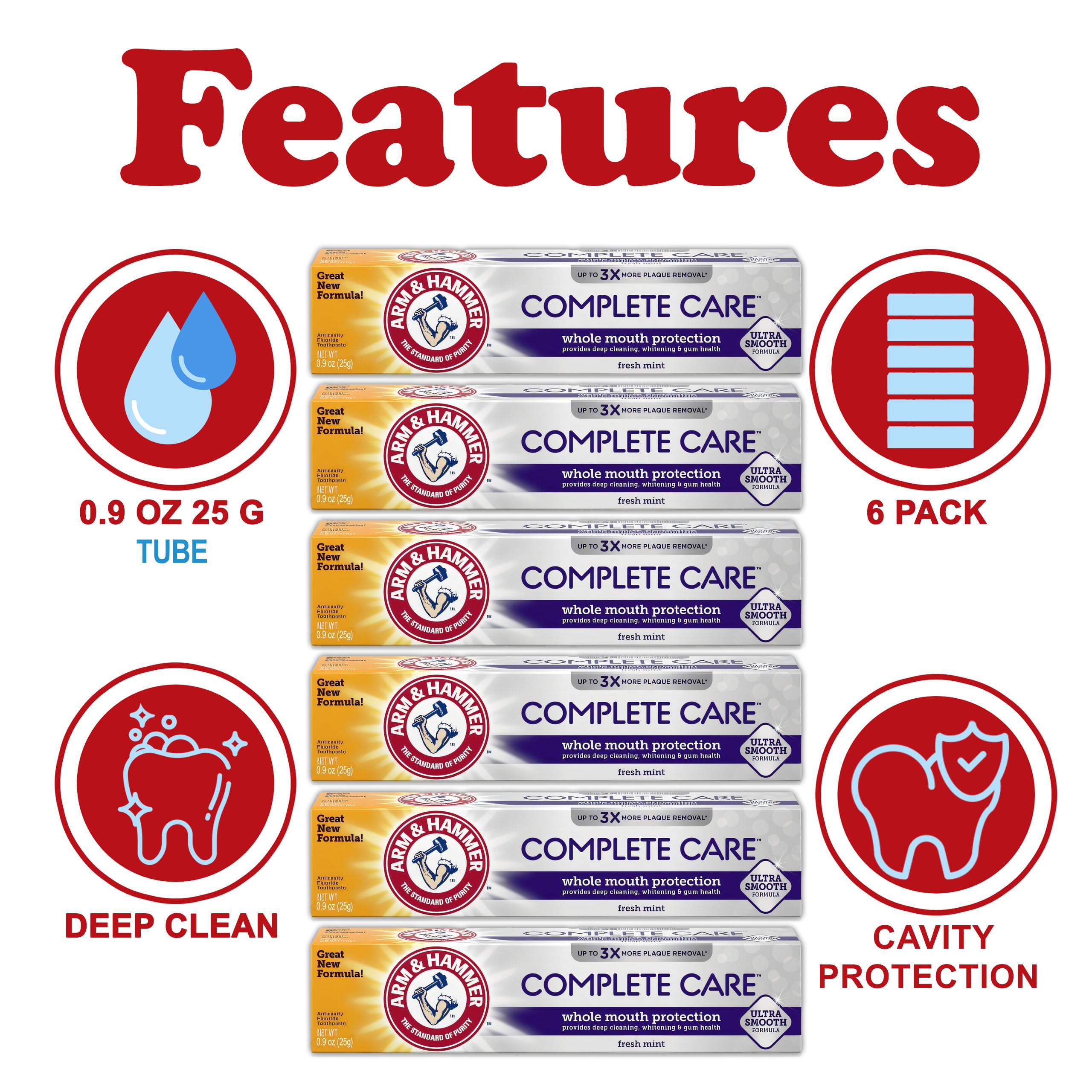Arm & Hammer dentifrice blanchiment doux protège l émail