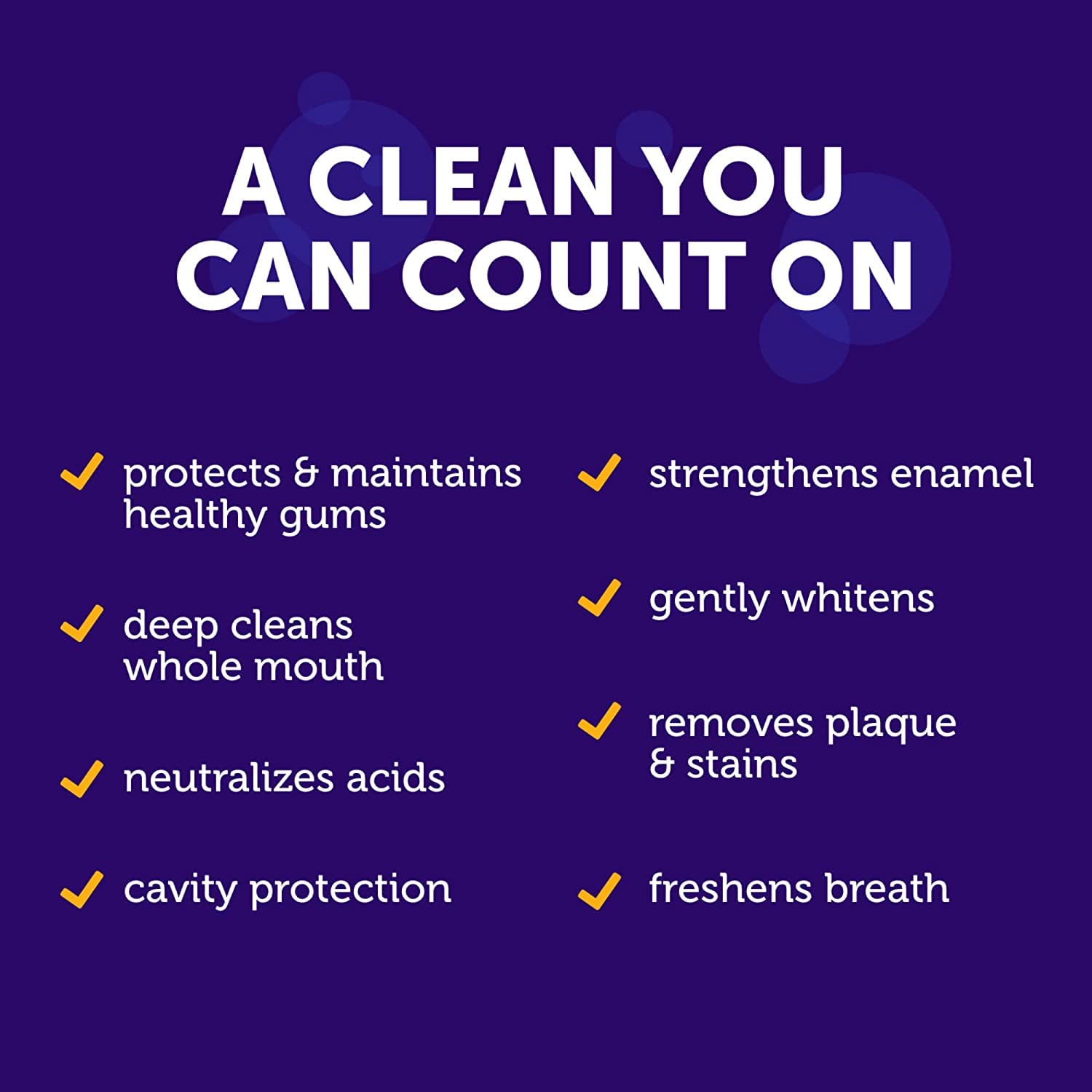 Arm & Hammer dentifrice nettoyage profond: élimine plaque et résidus tenaces.