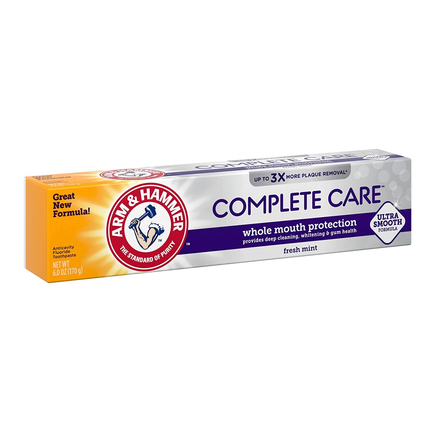 Arm & Hammer dentifrice pack 6 tubes: pratique pour toute la famille.