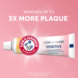 Dentifrice Arm & Hammer sensible menthe fraîche, tube, haleine plus fraîche.