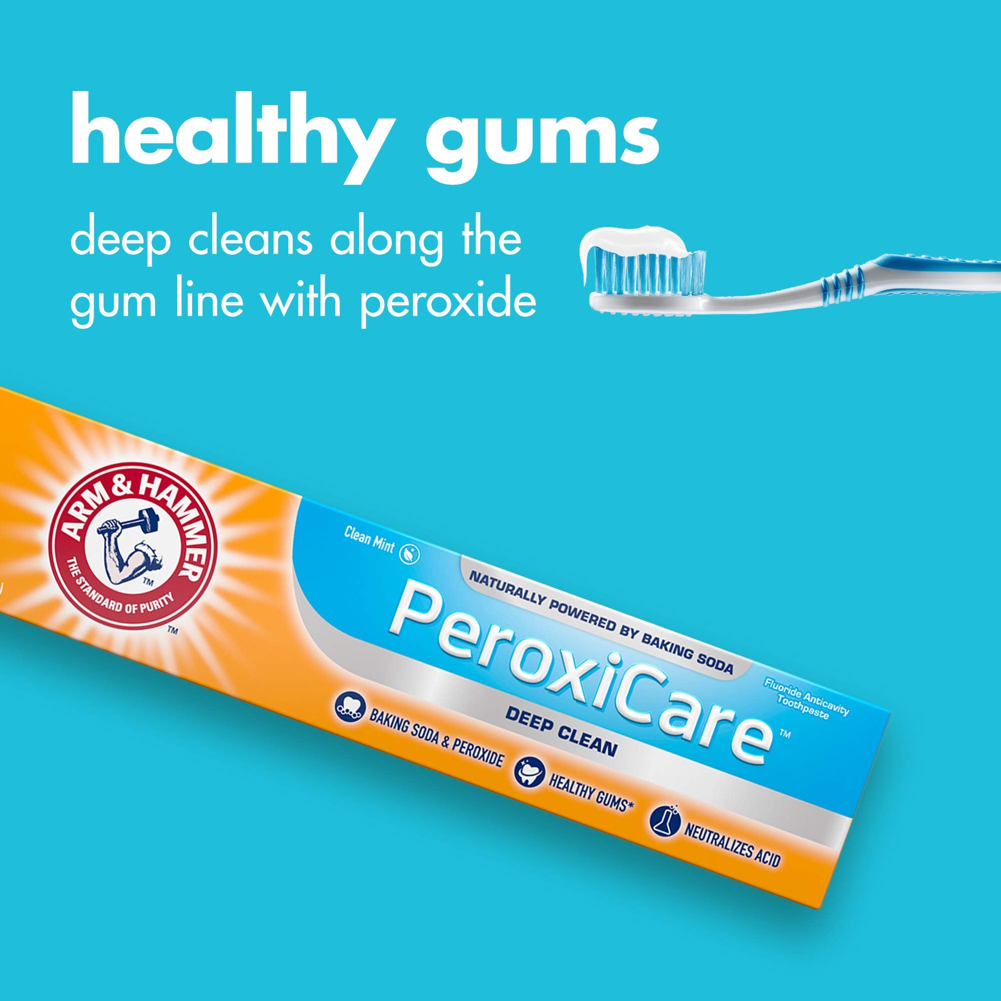 Arm & Hammer PeroxiCare, brosse quotidienne pour hygiène buccale renforcée