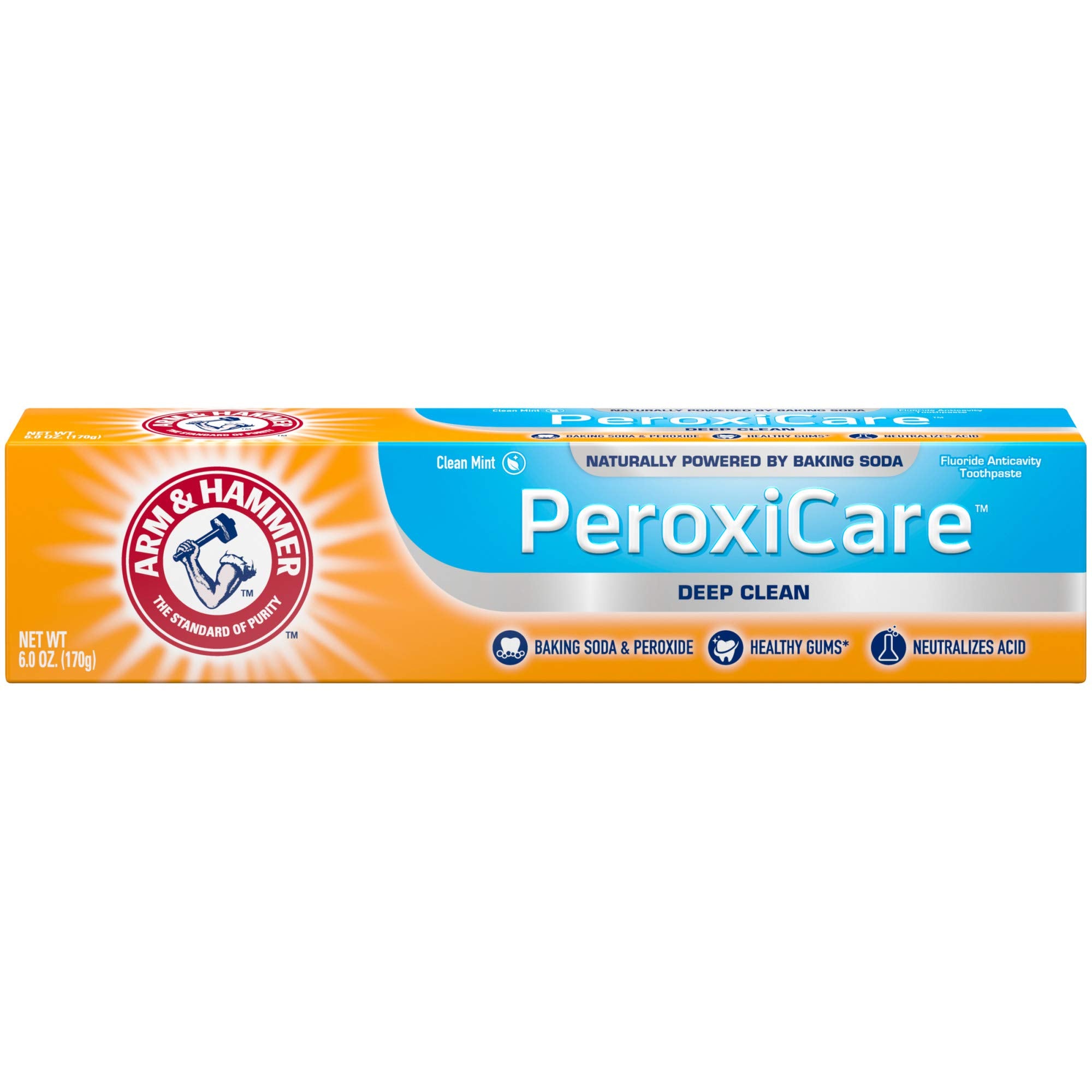 Arm & Hammer PeroxiCare, emballage dentifrice menthe prêt à l’emploi