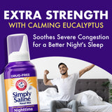 Arm & Hammer Simply Saline Flacon-menthol-eucalyptus : sensation rafraîchissante.