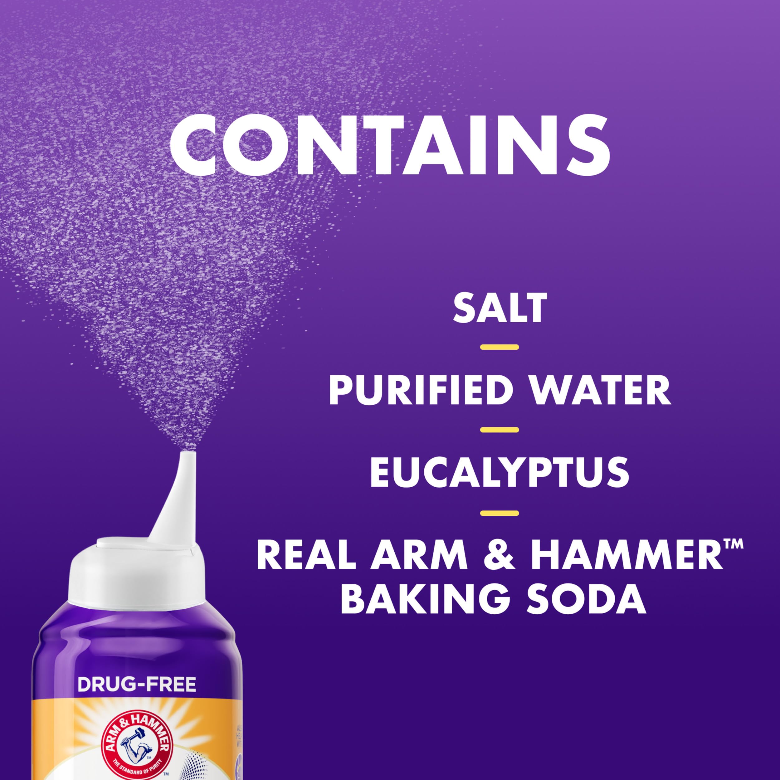 Arm & Hammer Simply Saline Nuit-congestion-rapide : aide possible pour le sommeil.