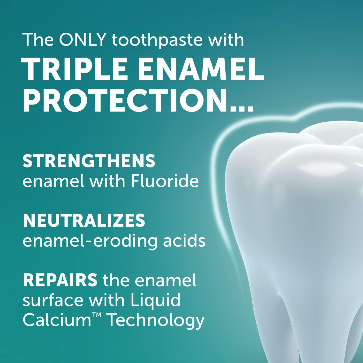 Étiquette Arm & Hammer Truly Radiant dentifrice menthe sur emballage
