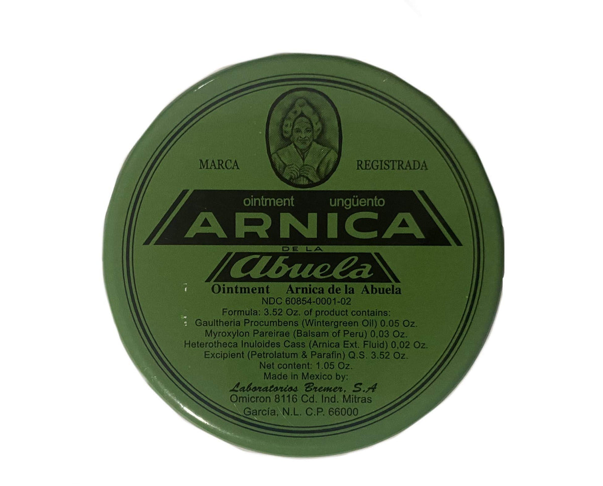 Pommade Arnica de la abuela en format 1,05 oz pour la peau.