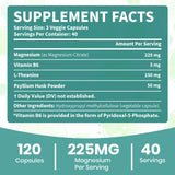 Arofum Magnésium Citrate avec B6 et L-théanine – relaxation et sommeil potentiels.