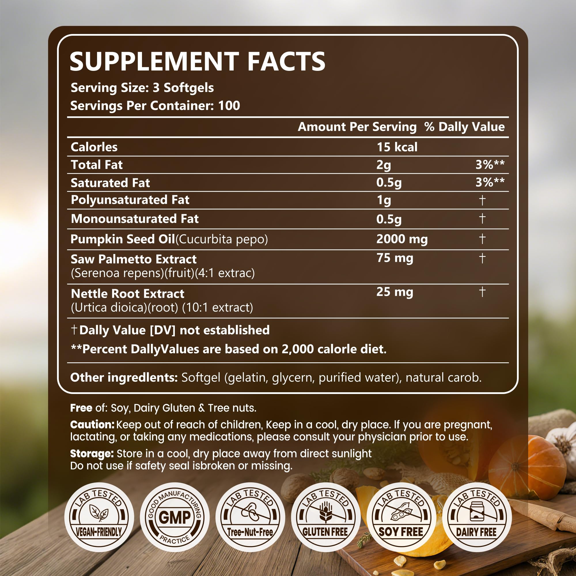Arofum extrait de saw palmetto en capsules, flacon en gros plan, bien-être masculin potentiel.