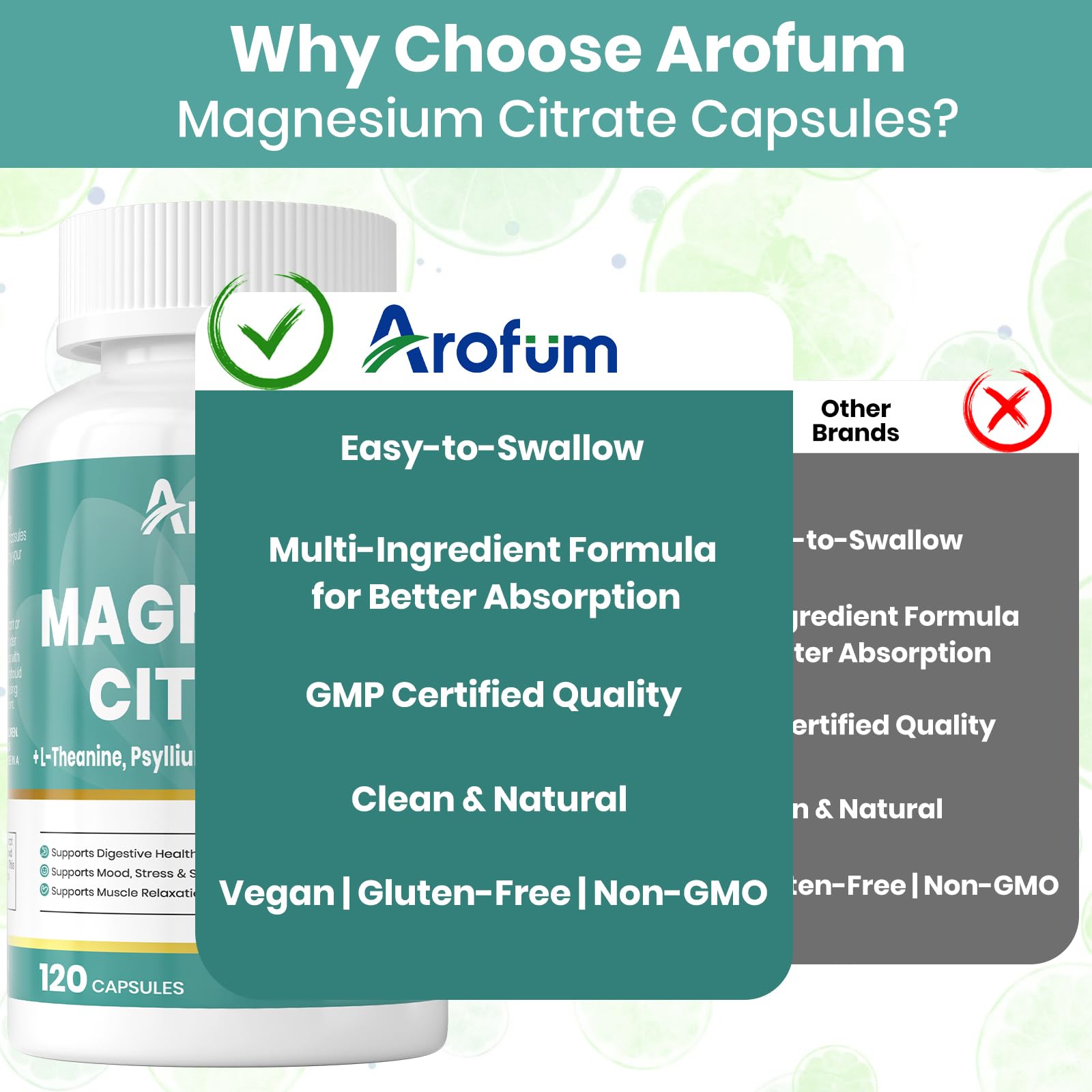 Arofum Formulation végan non-OGM – choix respectueux de vos préférences.