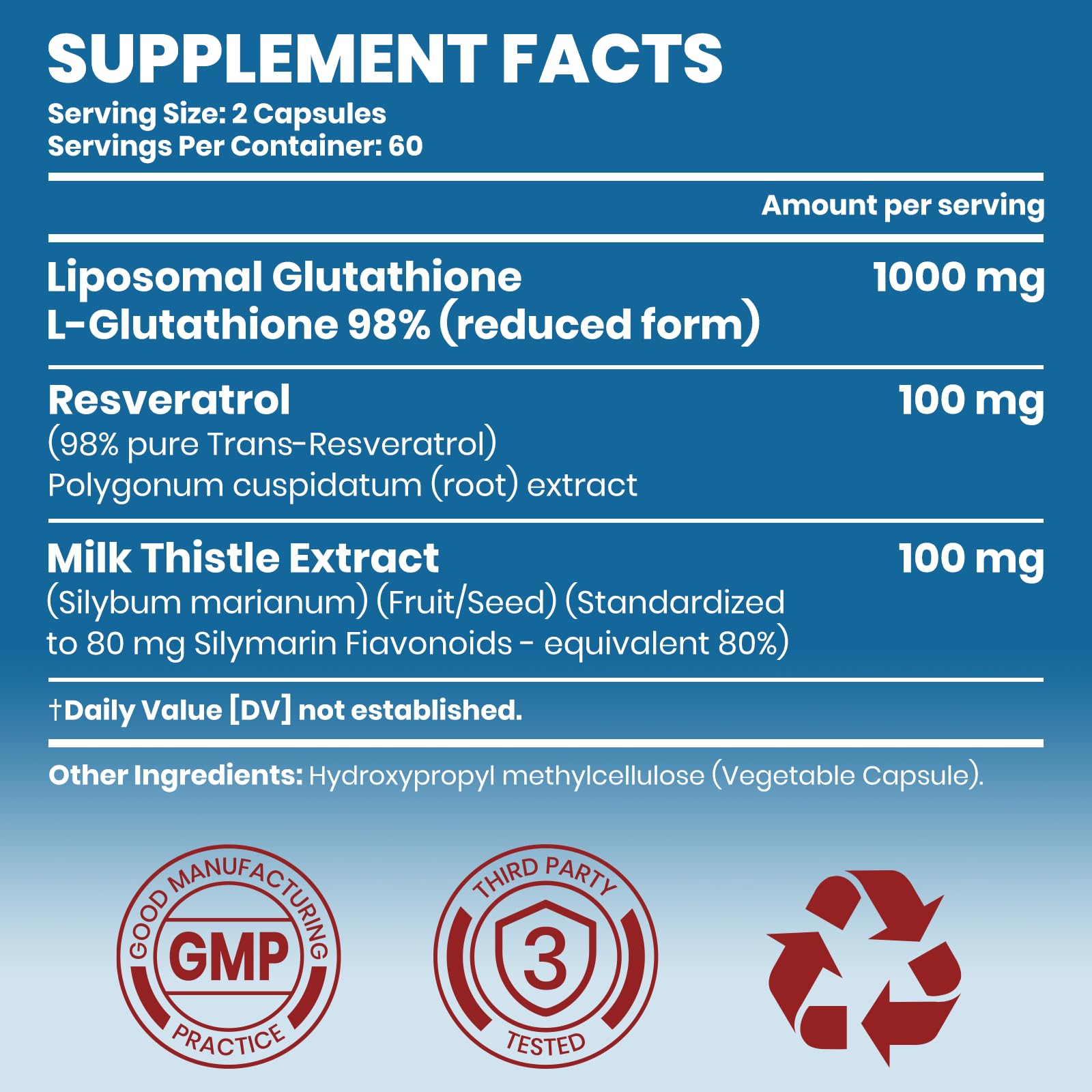 Arofum Liposomal Glutathione 1000mg - capsules: absorption améliorée pour une routine vegan.