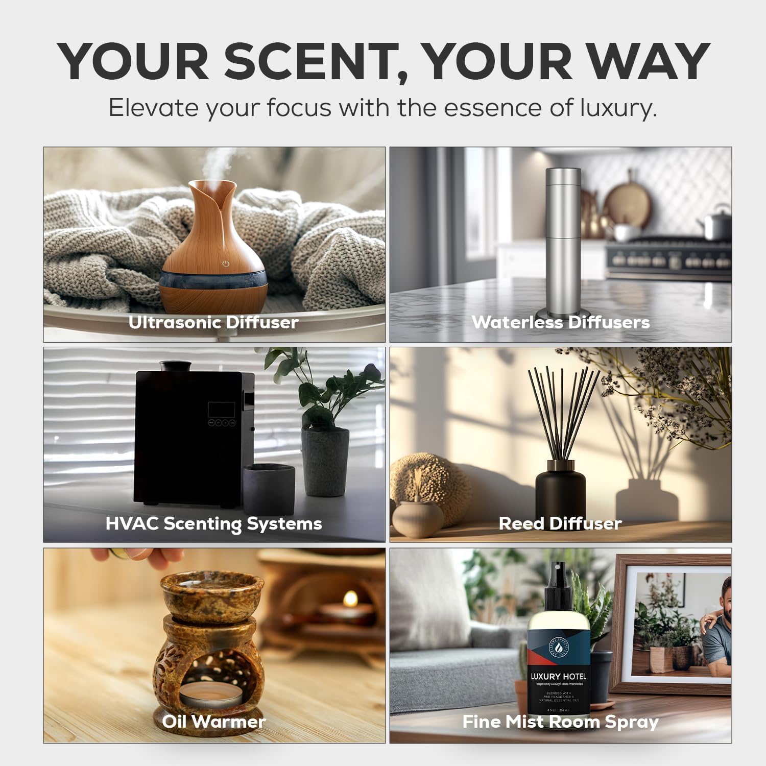 AROMA COUNTRY huile-diffuseur Gardenia et Ambre, parfums délicats pour un intérieur accueillant.