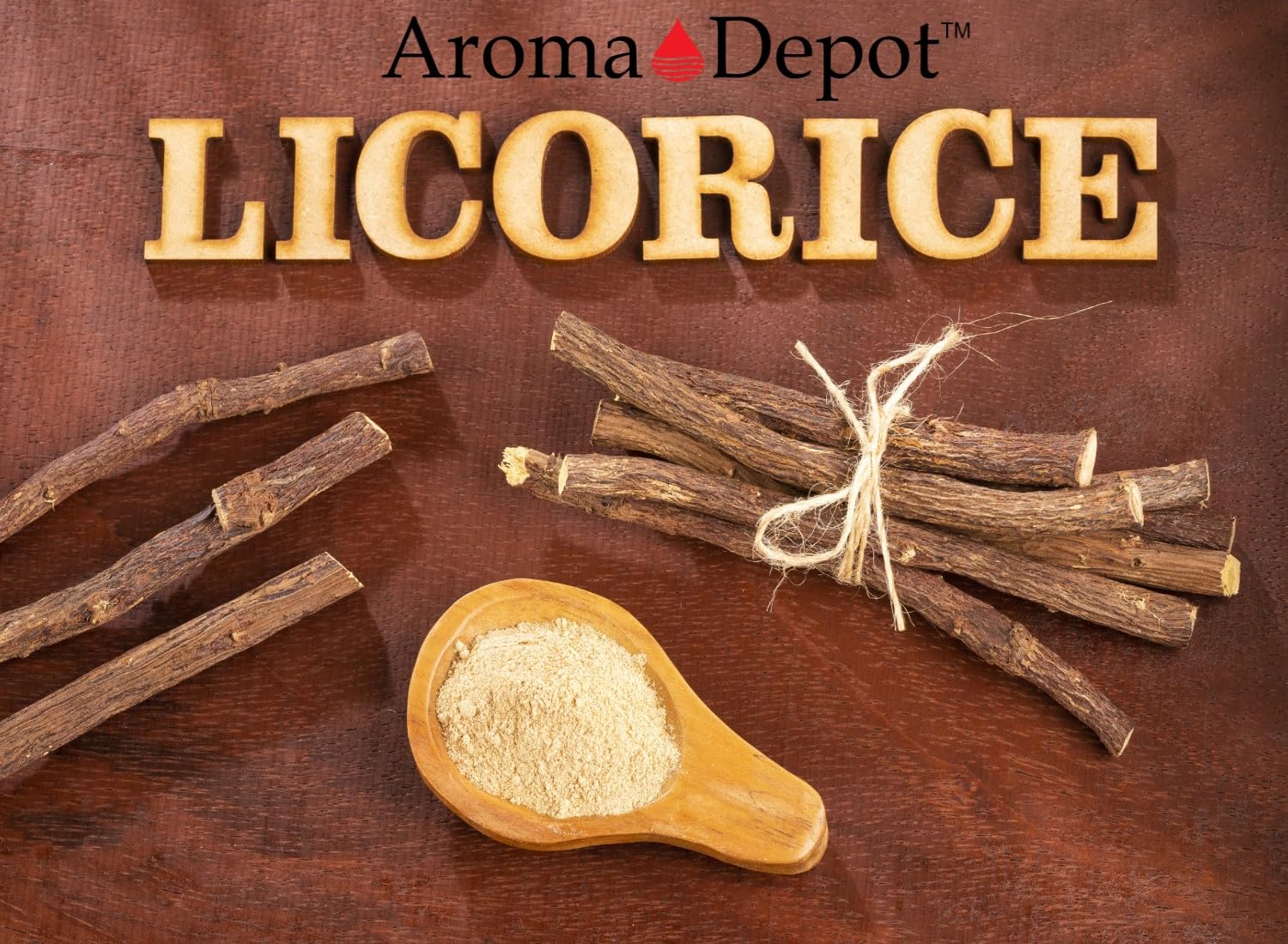 Aroma Depot bâtonnets reglisse fraise composition naturelle – sans additifs artificiels.