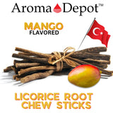 Aroma Depot reglisse mangue, texture agréable et saveur tropicale.
