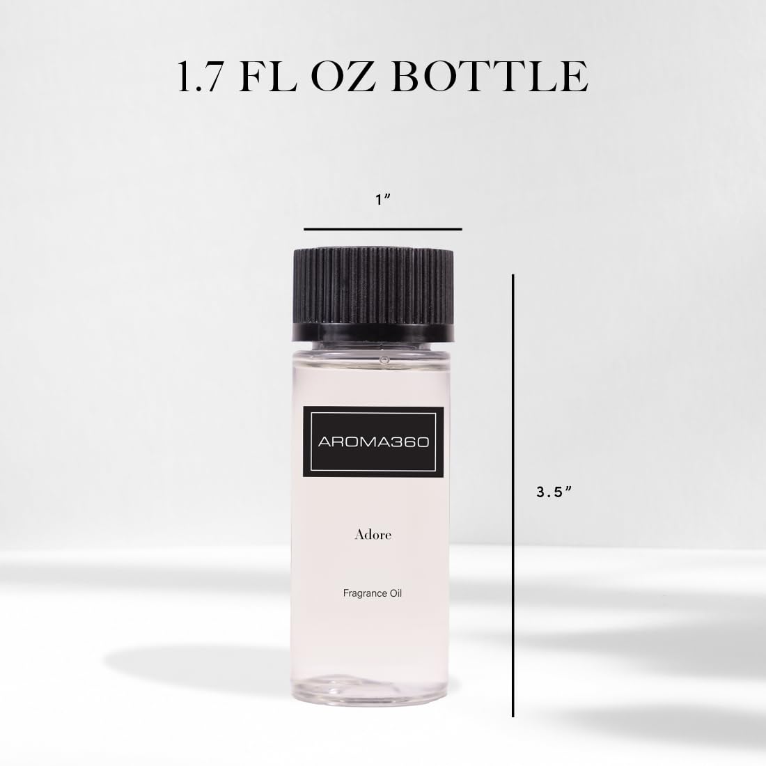 Aroma360 Adore - etiquette du flacon, design élégant pour une ambiance raffinée.