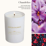 Aroma360 bougie lustre Paris Collection notes ambre gris