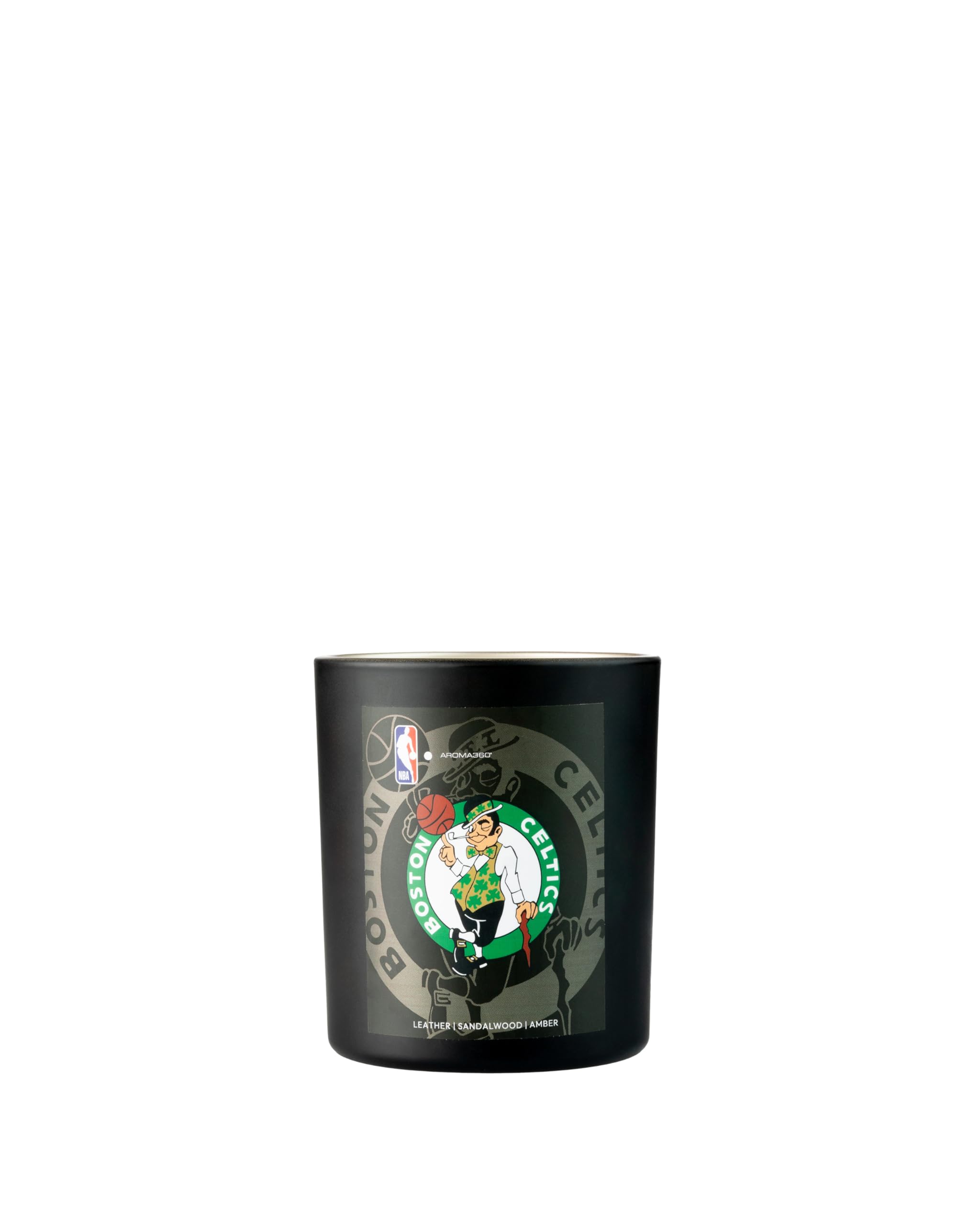 Bougie Aroma360 NBA Boston Celtics design, My Way, ambiance sportive authentique.