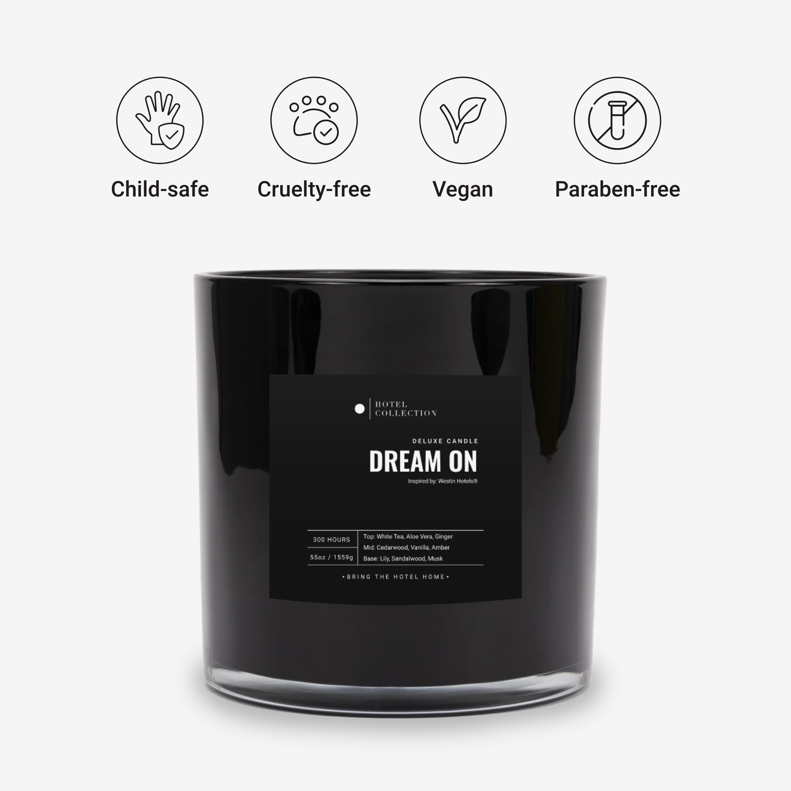 Dream On, notes thé blanc et vanille pour une atmosphère apaisante.