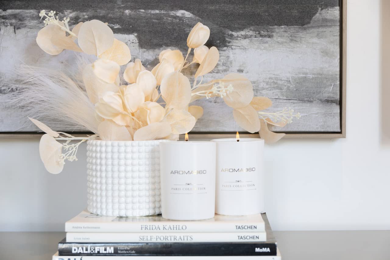 Aroma360 Dream On - Bougie-ensemble Paris Collection: parfaite pour méditation et relaxation au quotidien.
