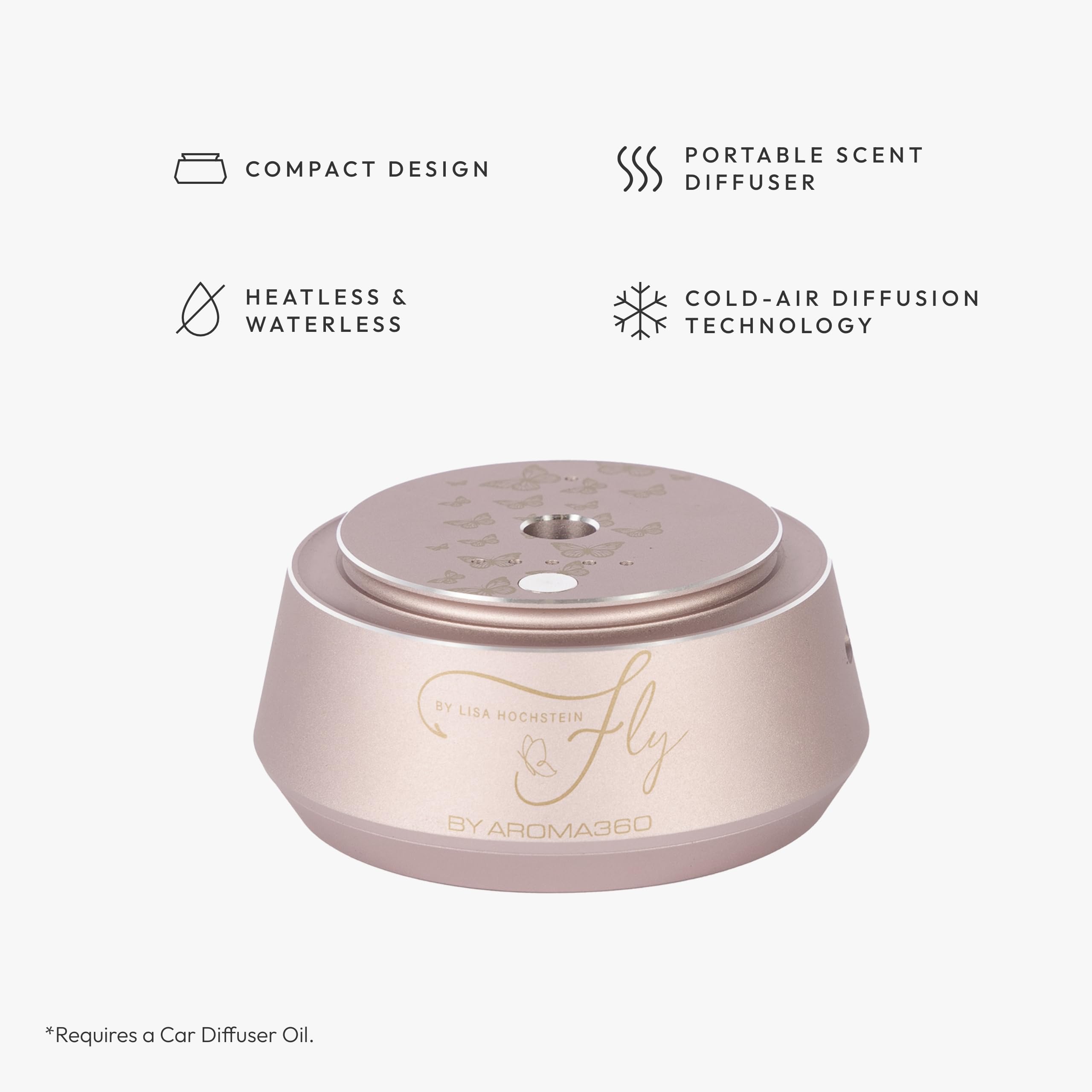 Aroma360 Fly Smart Car Diffuseur USB Chargeur: recharge pratique pendant les trajets.
