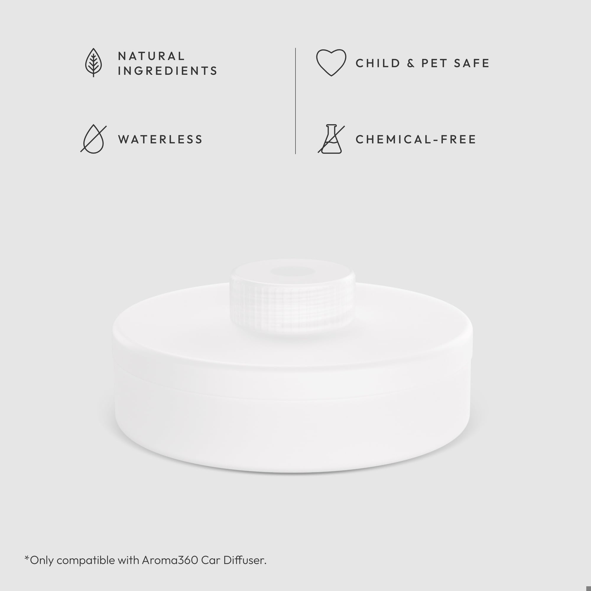 Huile Aroma360 diffusion premium zeste d'agrumes pour l'habitacle.