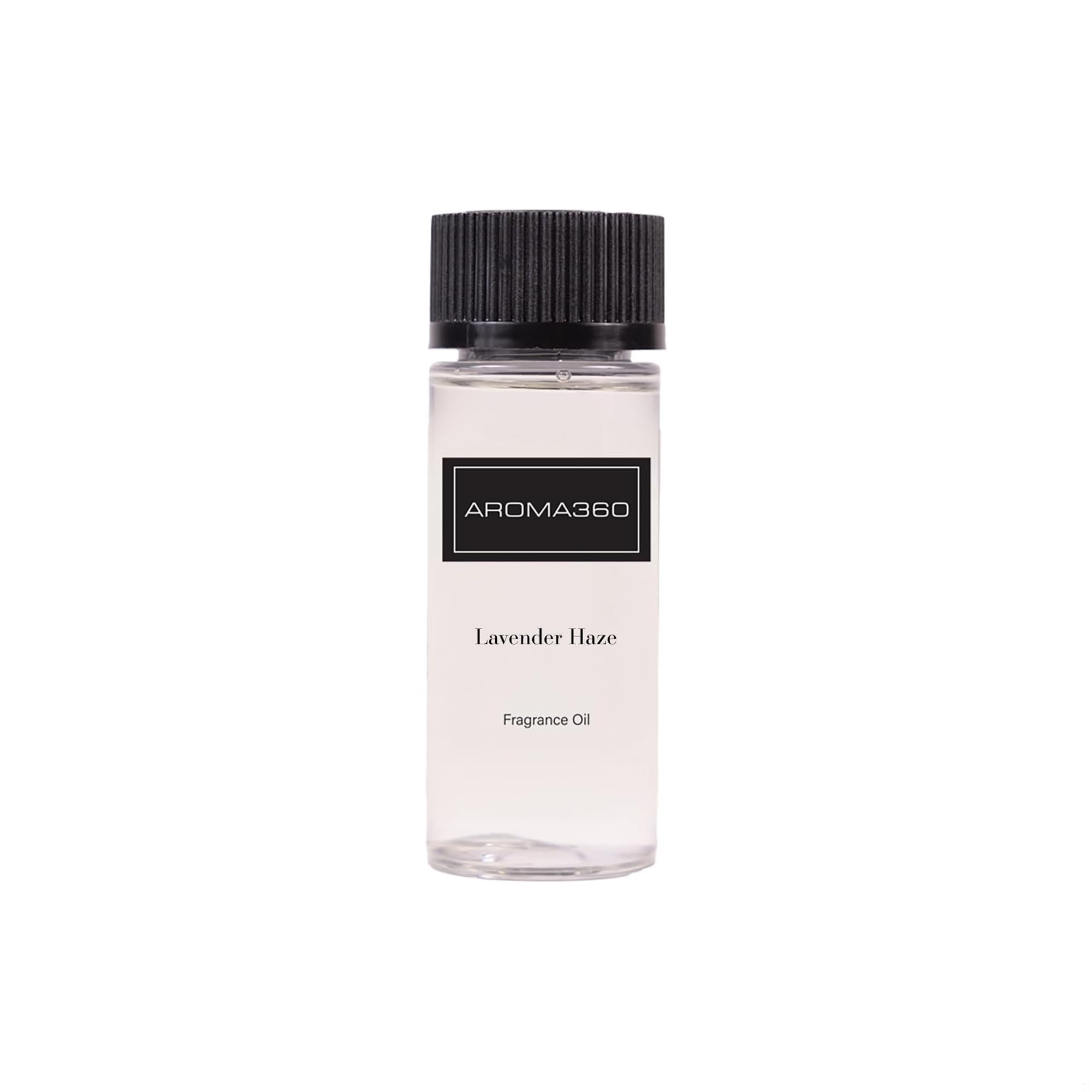 Aroma360 Lavender Haze: bouteille d'huile d'aromathérapie pour relaxation et détente.